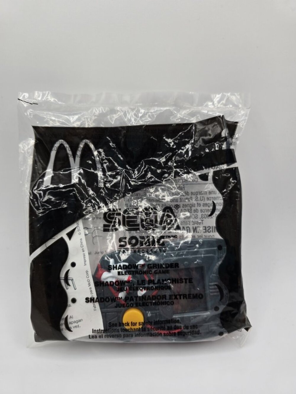 2003 SEGA SONIC THE HEDGEHOG MCDONALDS SHADOW GRINDER #2 *Needs New Battery*